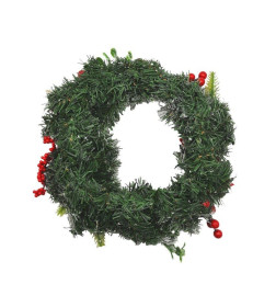 Венок новогодний 30,5см 3D-019