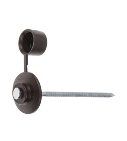 Гвоздь кровельный 2.8х70 мм с пласт. шляпкой, темно-коричн. (100 шт в пласт. конт.)