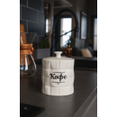 Банка для сыпучих продуктов керамическая "Кофе" 850 мл/11,4*11,4*14,4 см QC24B37К (QC24B37К) 