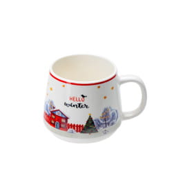 Кружка фарфоровая "Зимняя" 450 мл ZPX230599