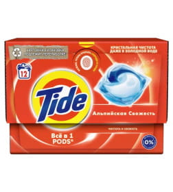 Тайд жидкий в капсулах 12х16,8г Альпийская свежесть