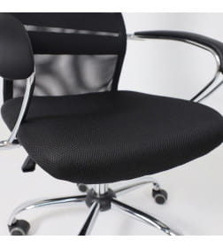 Кресло рабочее FIRST CH ткань/сетка, черный 124155