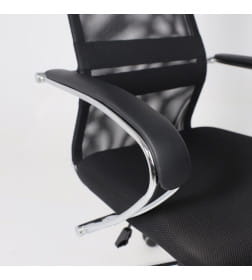 Кресло рабочее FIRST CH ткань/сетка, черный 124155