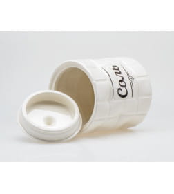 Банка для сыпучих продуктов керамическая "Соль" 850 мл/11,4*11,4*14,4 см QC24B37Сл
