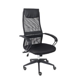 Кресло рабочее FIRST PL ткань/сетка, черный 124156