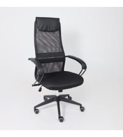 Кресло рабочее FIRST PL ткань/сетка, черный 124156