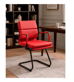 Кресло рабочее INDIGO CF красный/черный 123298