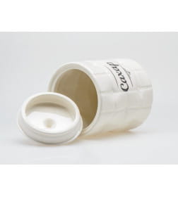 Банка для сыпучих продуктов керамическая "Сахар" 850 мл/11,4*11,4*14,4 см QC24B37Ср