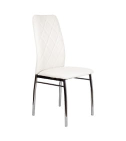 Стул ADELE экокожа, белый APU 002 хром 121492