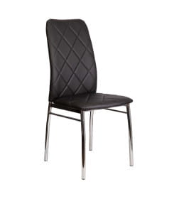 Стул ADELE экокожа, черный APU-004 хром 121448