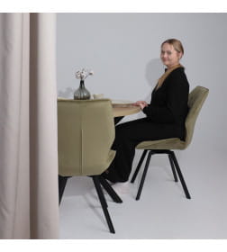 Стул Rafael M-R 360, d12 OLIVE LUX черный 126488