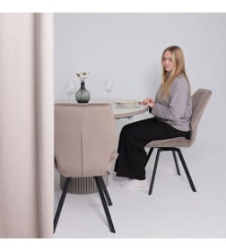 Стул Rafael M-R 360, d05 CAPPUCCINO LUX черный 126952