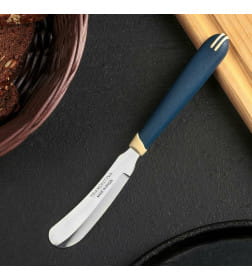 Нож кухонный для масла Multicolor, лезвие 7,5 см, сталь AISI 420, цвет синий