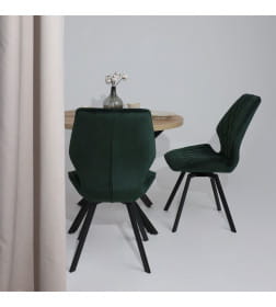 Стул Rafael M-R 360, d13 DARK GREEN LUX черный 126489