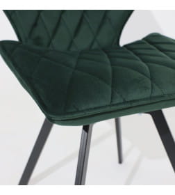 Стул Rafael M-R 360, d13 DARK GREEN LUX черный 126489