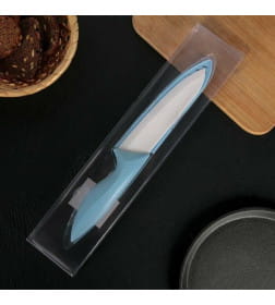 Нож керамический «Острота», лезвие 16 см, цвет голубой Доляна