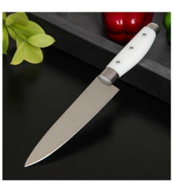 Нож кухонный «Инканто», лезвие 15 см, цвет белый Доляна