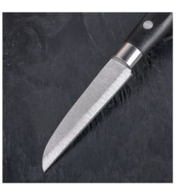 Нож для овощей Доляна «Кронос», лезвие 9 см, цвет чёрный