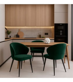 Стул ROB, b10 GREEN LUX черный 123529