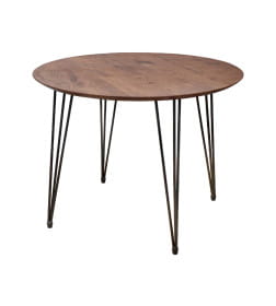 Стол ДЕМАВЕНД d100х74 дуб мореный/черный ПР-4 DSW (Т27) (02) Кс-12 82211