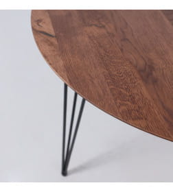 Стол ДЕМАВЕНД d100х74 дуб мореный/черный ПР-4 DSW (Т27) (02) Кс-12 82211