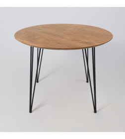 Стол ДЕМАВЕНД d100х74 дуб натуральный/черный ПР-4 DSW (Т27) (02) Кс-12 82212