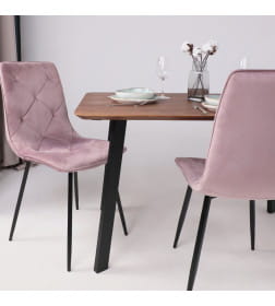 Стол МАЙОН,1200х800х740мм, дуб морёный/черное подстолье КС-60