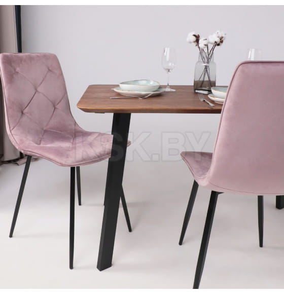 Стол МАЙОН,1200х800х740мм, дуб морёный/черное подстолье КС-60 (108941) 