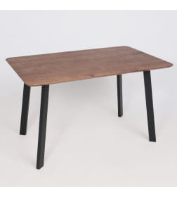 Стол МАЙОН,1200х800х740мм, дуб морёный/черное подстолье КС-60