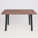 Стол МАЙОН,1200х800х740мм, дуб морёный/черное подстолье КС-60 (108941) 