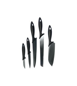 Набор ножей 5 шт. с деревянным блоком Essential Fiskars, 1023782