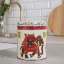 Банка для сыпучих продуктов цилиндр.,  800 мл, Д=99 мм, h=110 мм Индийский слон (Ц99h110v080-01120) 