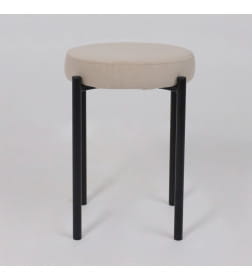 Табурет BOB, b03 CREAM LUX\черный 126497