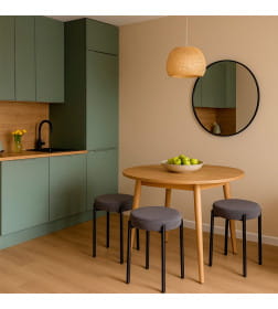 Табурет BOB, b28 ANTRACITE LUX\черный 126500