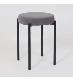 Табурет BOB, b28 ANTRACITE LUX\черный 126500