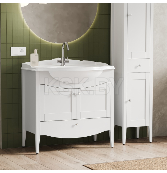 Тумба под умывальник Belux Афины Н 85-01 Белый матовый