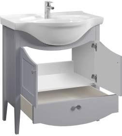 Тумба под умывальник Belux Афины Н 85-01 Железный серый матовый