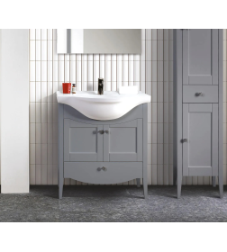 Тумба под умывальник Belux Афины Н 85-01 Железный серый матовый