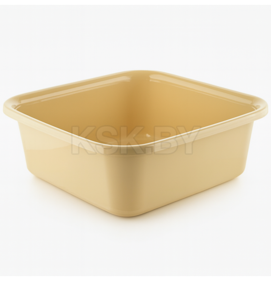 Миска-таз "КВАДРО" 7 л (цвет - бежевый) (4811303033642) 