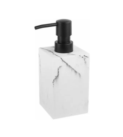 Дозатор для жидкого мыла полирезиновый PERFECTO LINEA MARBLE- белый 35-000001