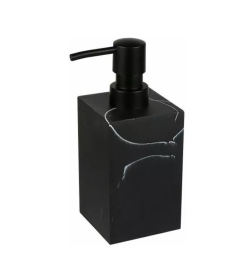 Дозатор для жидкого мыла полирезиновый PERFECTO LINEA MARBLE- черный 35-000011