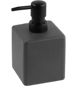 Дозатор для жидкого мыла керамический PERFECTO LINEA SEASHELL PARADISE- серый 35-889001