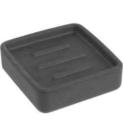 Мыльница керамическая PERFECTO LINEA SEASHELL PARADISE серая 35-889003