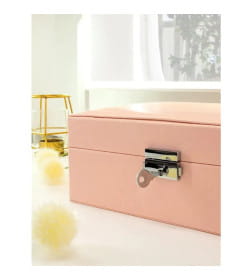 Шкатулка д/украш. Joli Angel SR-715 "Амелия" розовая 23*18.5*9см, экокожа