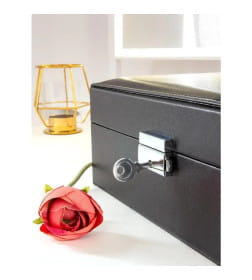 Шкатулка д/украш. Joli Angel SR-715 "Амелия" черная 23*18.5*9см, экокожа