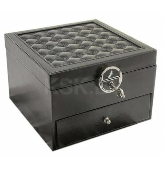 Шкатулка д/украш. Joli Angel SR-750 "Изабелла" черная 16*16*11см, экокожа (SR-750 чер) 