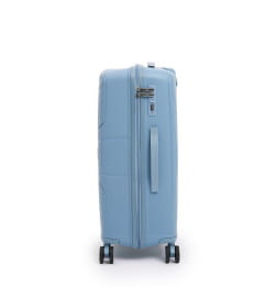 Чемодан на колёсах Maleta PP53 Серо-голубой,L (большой),76х48х31(+5) см, 105 л.Полипропилен, 4 колеса