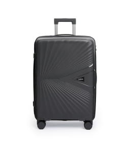 Чемодан на колёсах Maleta PP53 Темно-серый,L (большой),76х48х31(+5) см, 105 л.Полипропилен, 4 колеса