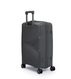 Чемодан на колёсах Maleta PP53 Темно-серый,M (средний),66х43х27(+5) см, 70 л.Полипропилен, 4 колеса