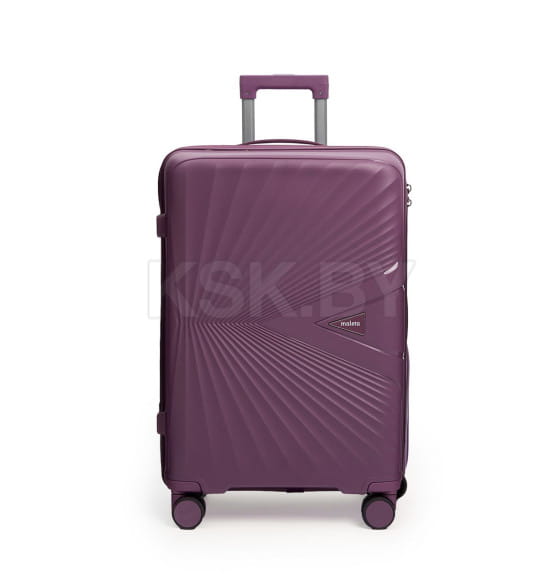 Чемодан на колёсах Maleta PP53 Фиолетовый,S (малый),55х38х21(+5) см, 40 л.Полипропилен, 4 колеса (Pride PP53 Фиолетовый S) 